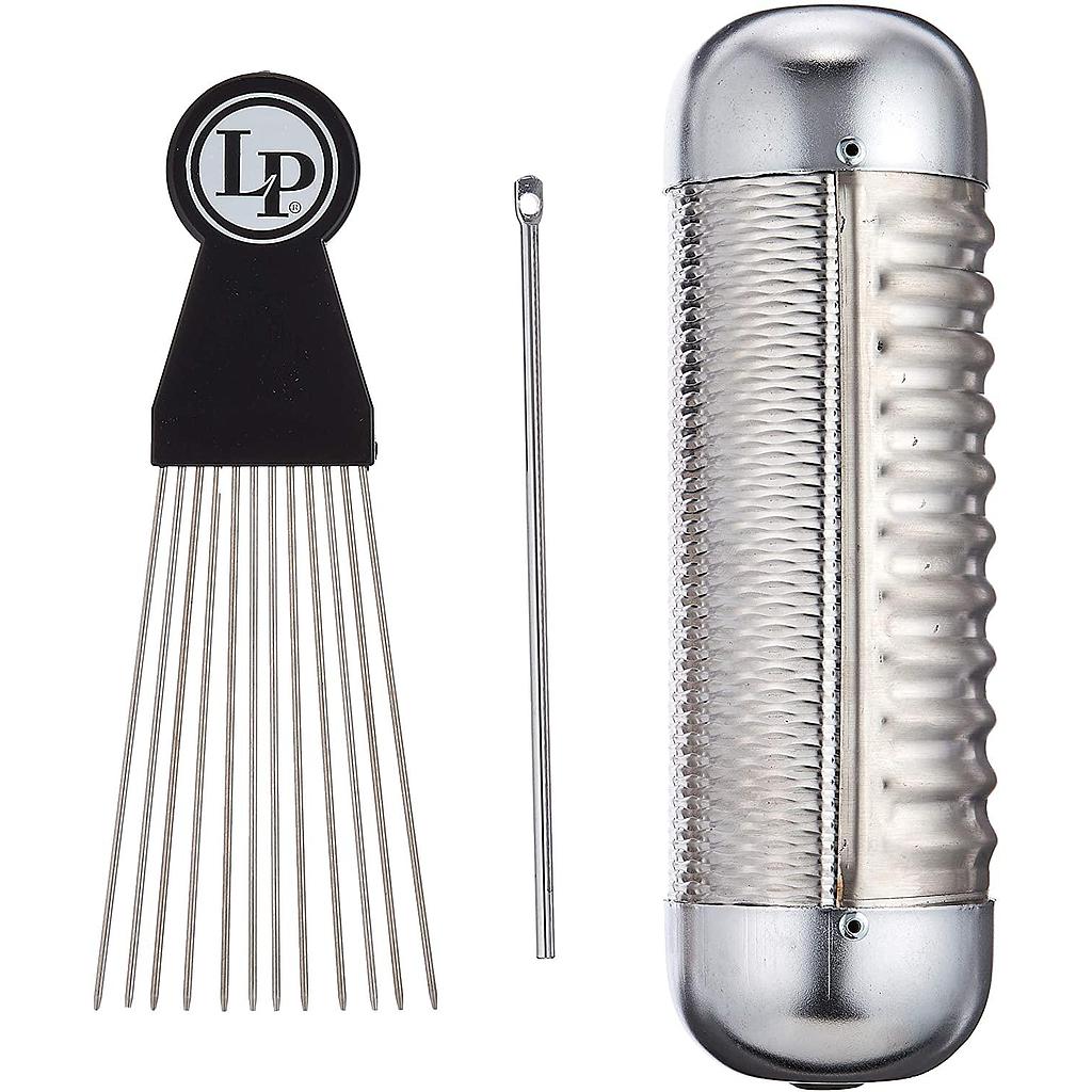 Latin Percussion - Guiro, Material Metal con Raspador Mod.LP452