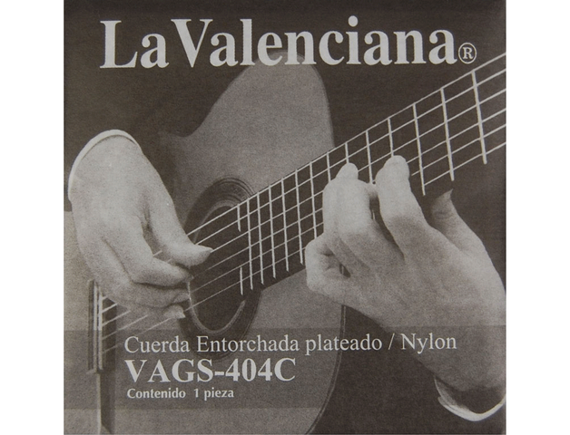 La Valenciana - Cuerda 4A para Guitarra Clásica, 12 piezas Nylon Mod.404C