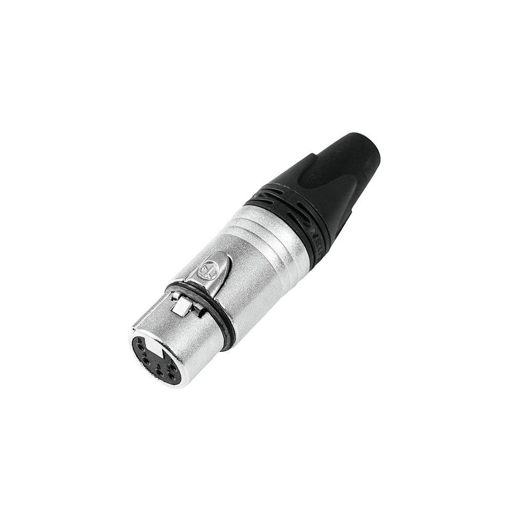 Neutrik - Conector XLR de 5 Polos Hembra Serie XX Contactos en Niquel Mod.NC5FXX