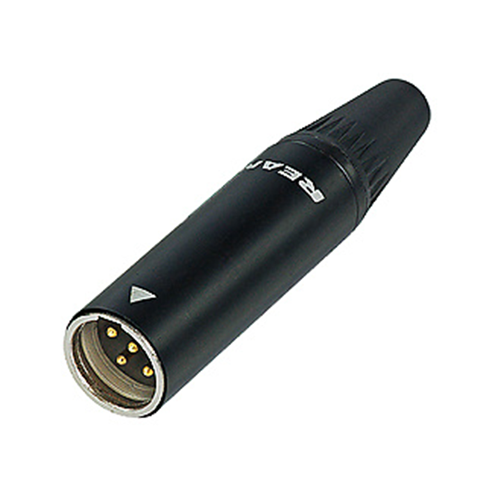 Rean - Conector XLR Tony Macho para Cable de 3 Polos, Contactos: Chapa de Oro Mod.RT3MC-B-D