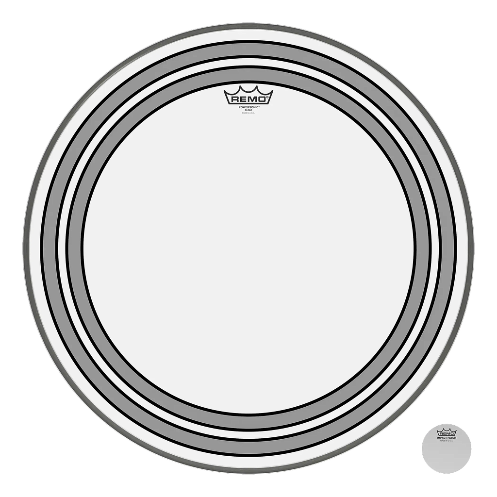 Remo - Parche Powersonic 22 Transparente Mod.PW-1322-00