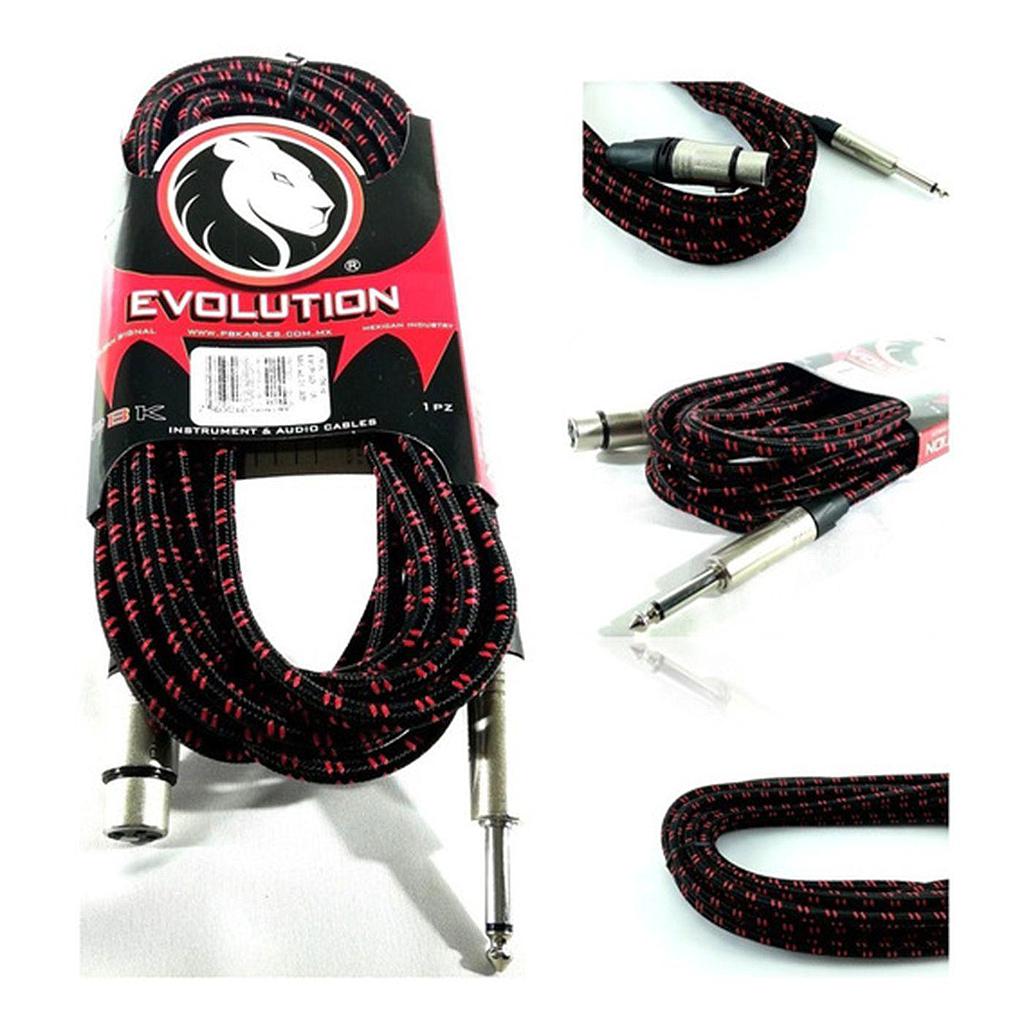 PBK - Cable de Audio Evolution Decorado Canon Hembra a Plug Mod.EVCP-D