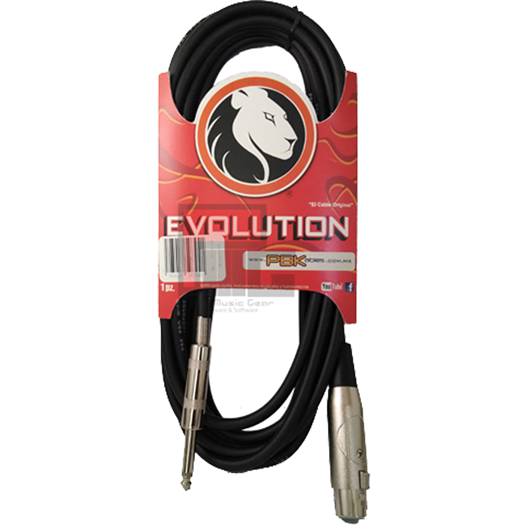 PBK - Cable de Audio Evolution Reforzado Canon a Plug Mod.EVCP-_r