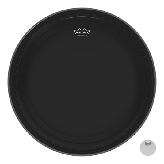 Remo - Parche Ebony Powerstroke Pro 22 Mod.PR-1422-00