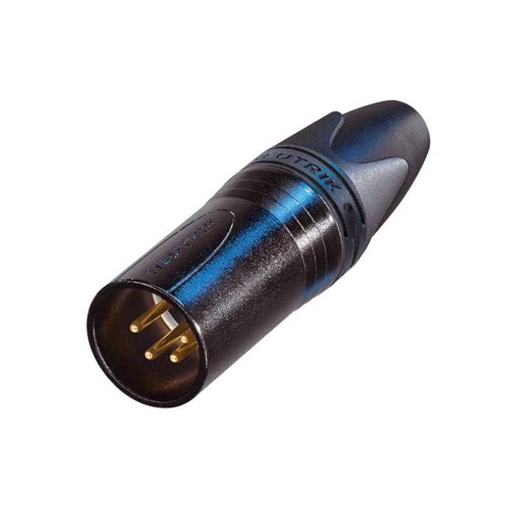 Neutrik - Conector XLR Macho de 4 Polos Serie XX Contactos en Oro Mod.NC4MXX-B