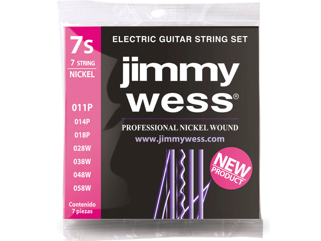 Jimmy Wess - Encordado Profesional para Guitarra Eléctrica de 7 Cuerdas Mod.JWGE-1007N