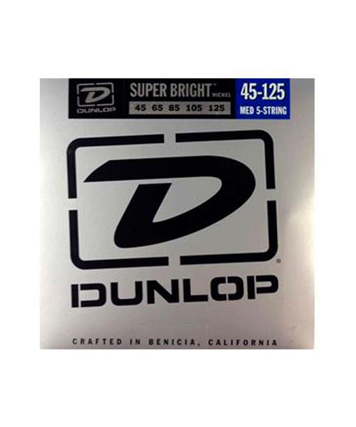 Dunlop - Encordado para Bajo Eléctrico, 5 Cuerdas Niquel 45-125 Mod.DBSBN45125CV