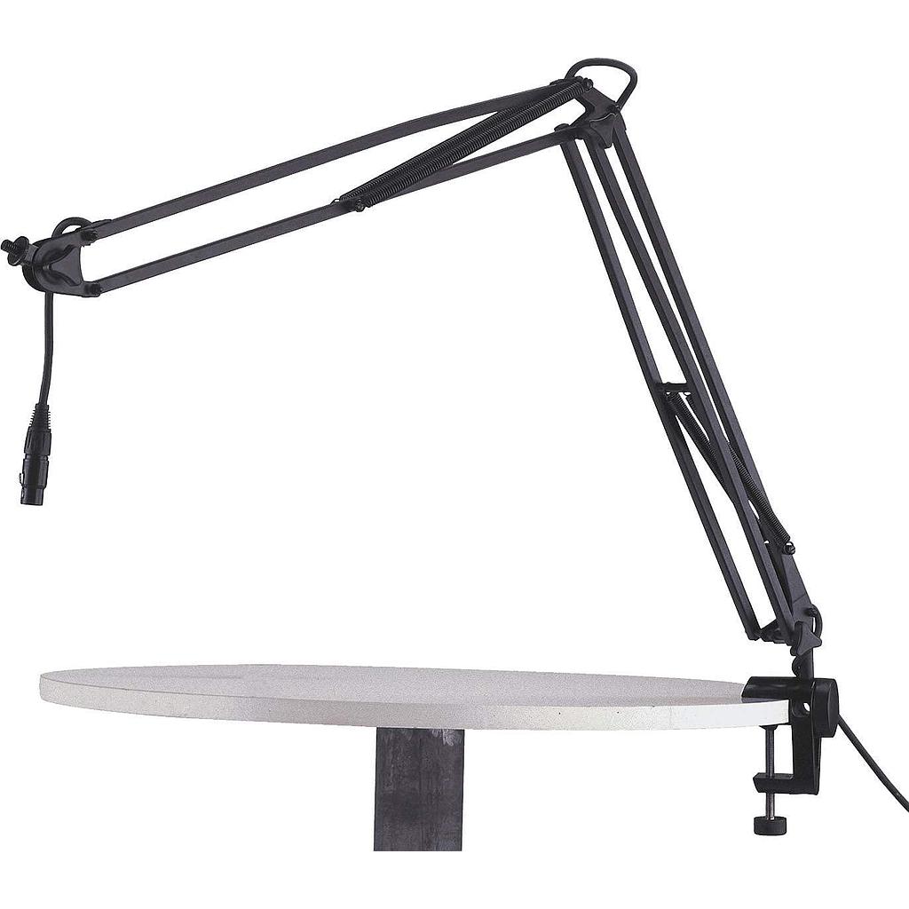 K&M - Stand para Microfono de Mesa, Color Negro Mod.23850