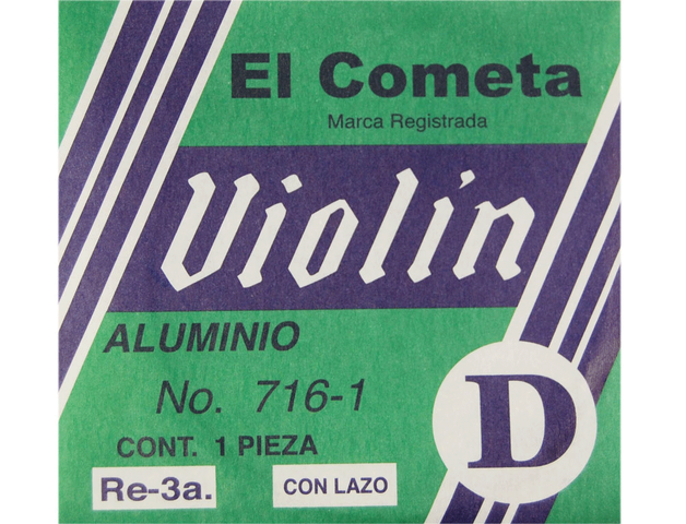 El Cometa - Cuerda 3A para Violín, 12 Piezas Aluminio .026 Mod.716(12)