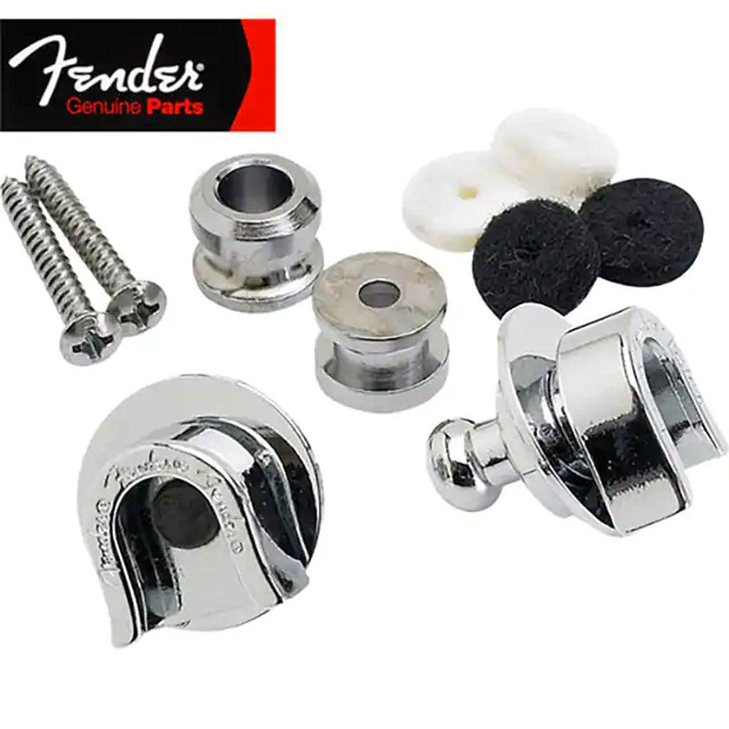 Fender - Broches de Seguridad Strap Lock, Color: Cromado Mod.0990690000