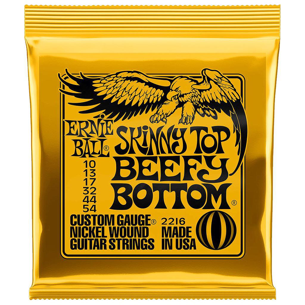 Ernie Ball - Encordado Skinny Top/Beefy Bottom Slinky para Guitarra Eléctrica, Niquel 0.010-0.054 Mod.2216