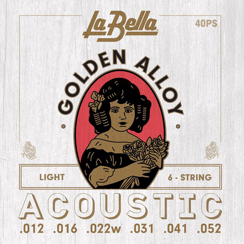 La Bella - Encordado Ultra Light para Guitarra Acústica Mod.40PS