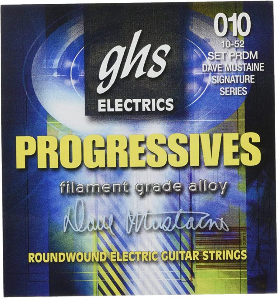 GHS - Encordado Dave Mustaine para Guitarra Eléctrica, 10 - 52 Mod.PRDM