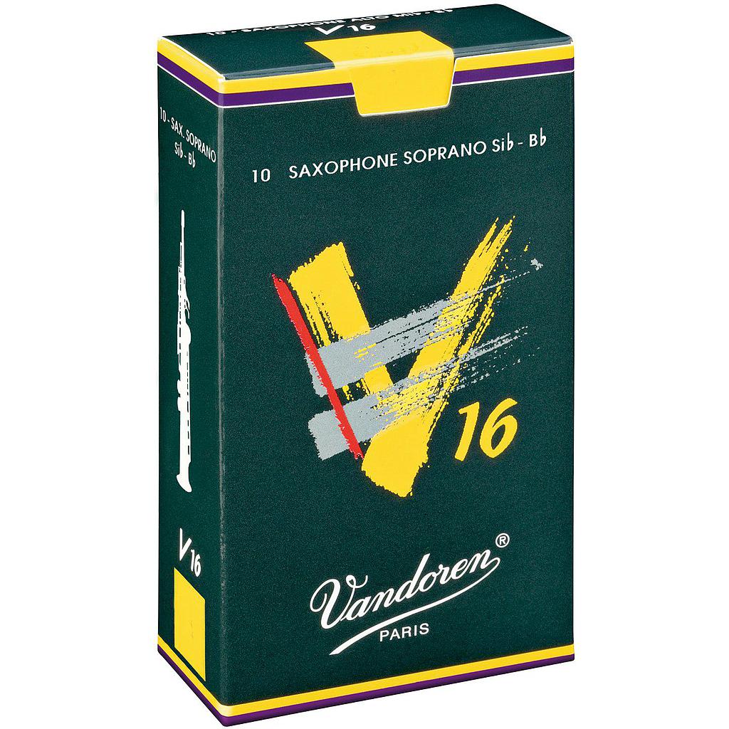 Vandoren - 10 Cañas V16 para Saxofón Soprano Mod.SR71__