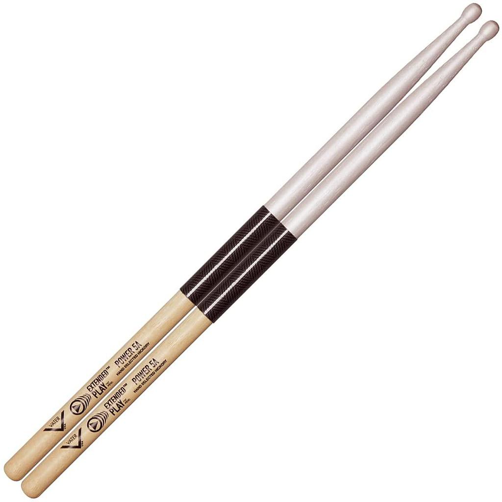 Vater - Baquetas Extended Play Power 5A Hickory, Punta: Madera Mod.VEPP5AW