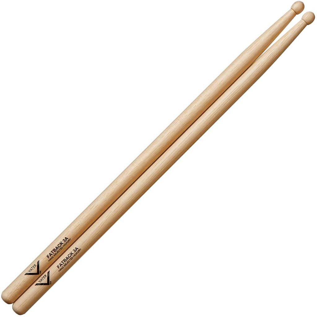 Vater - Baquetas Fatback 3A Hickory, Punta: Madera Mod.VH3AW