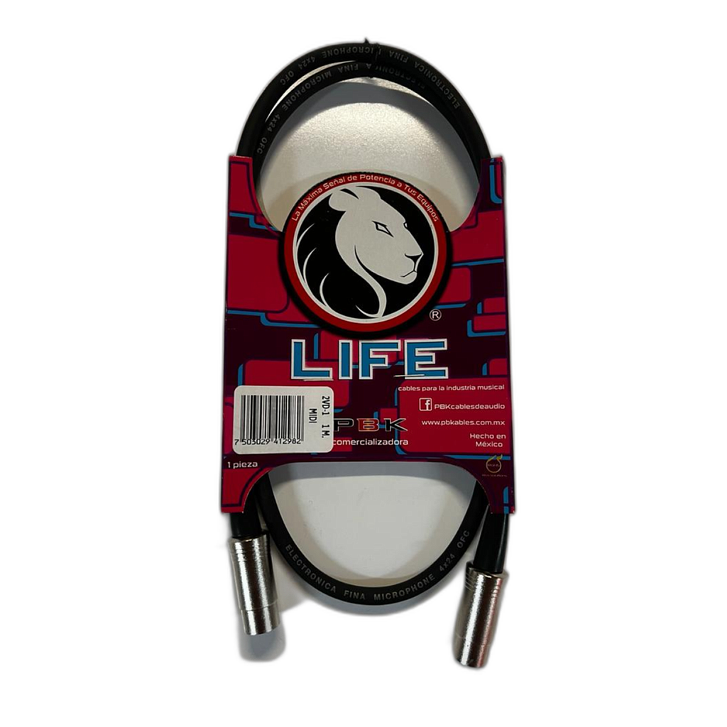 PBK - Cable MIDI de 5 Pines Life Mod.2VD-_