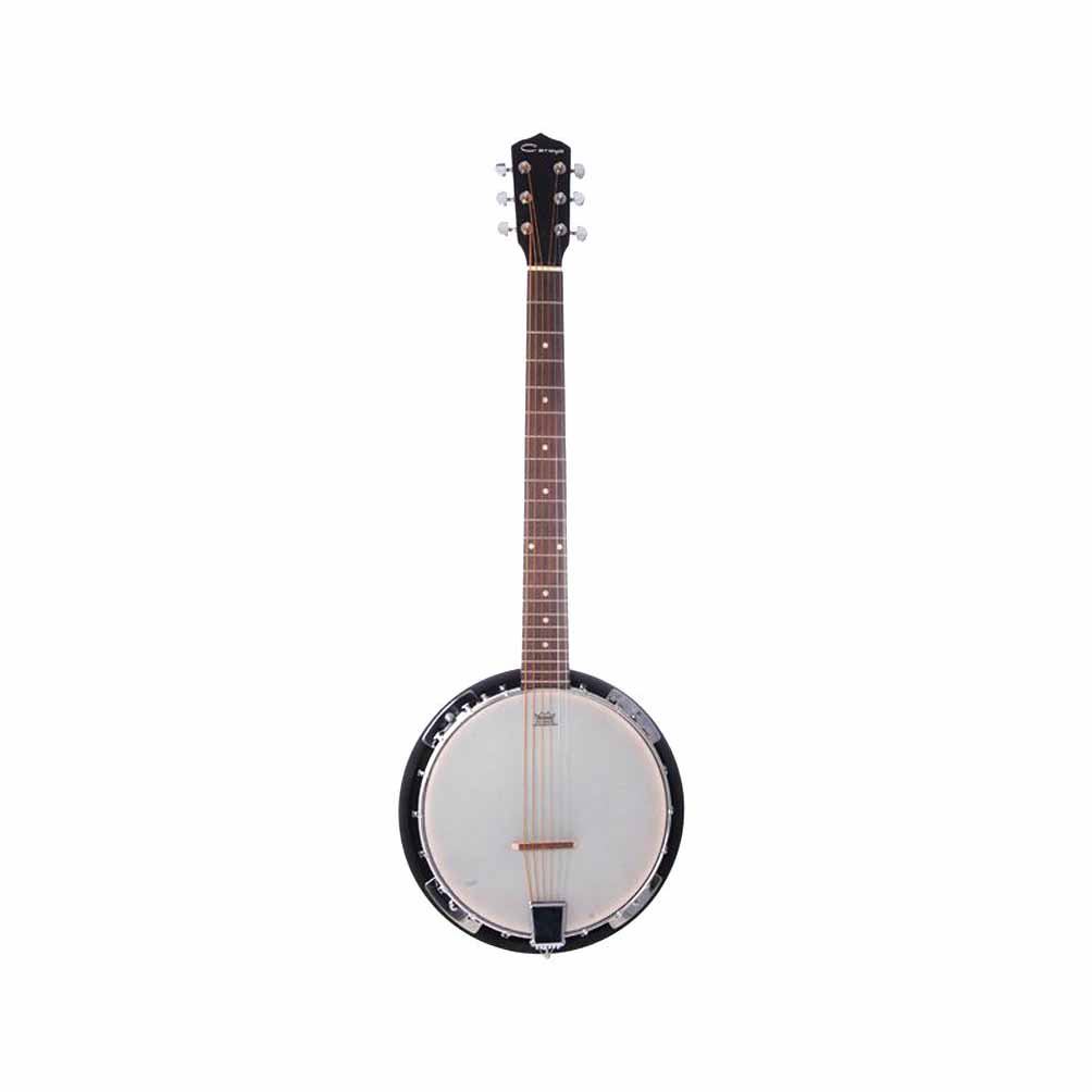Caraya - Banjo de 6 Cuerdas y 30 Templadores, Color: Caoba Mod.BJ-003