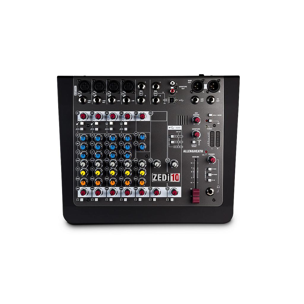 Allen & Heath - Mezcladora Híbrida Compacta con Interface USB 4 x 4 Mod.ZEDi-10