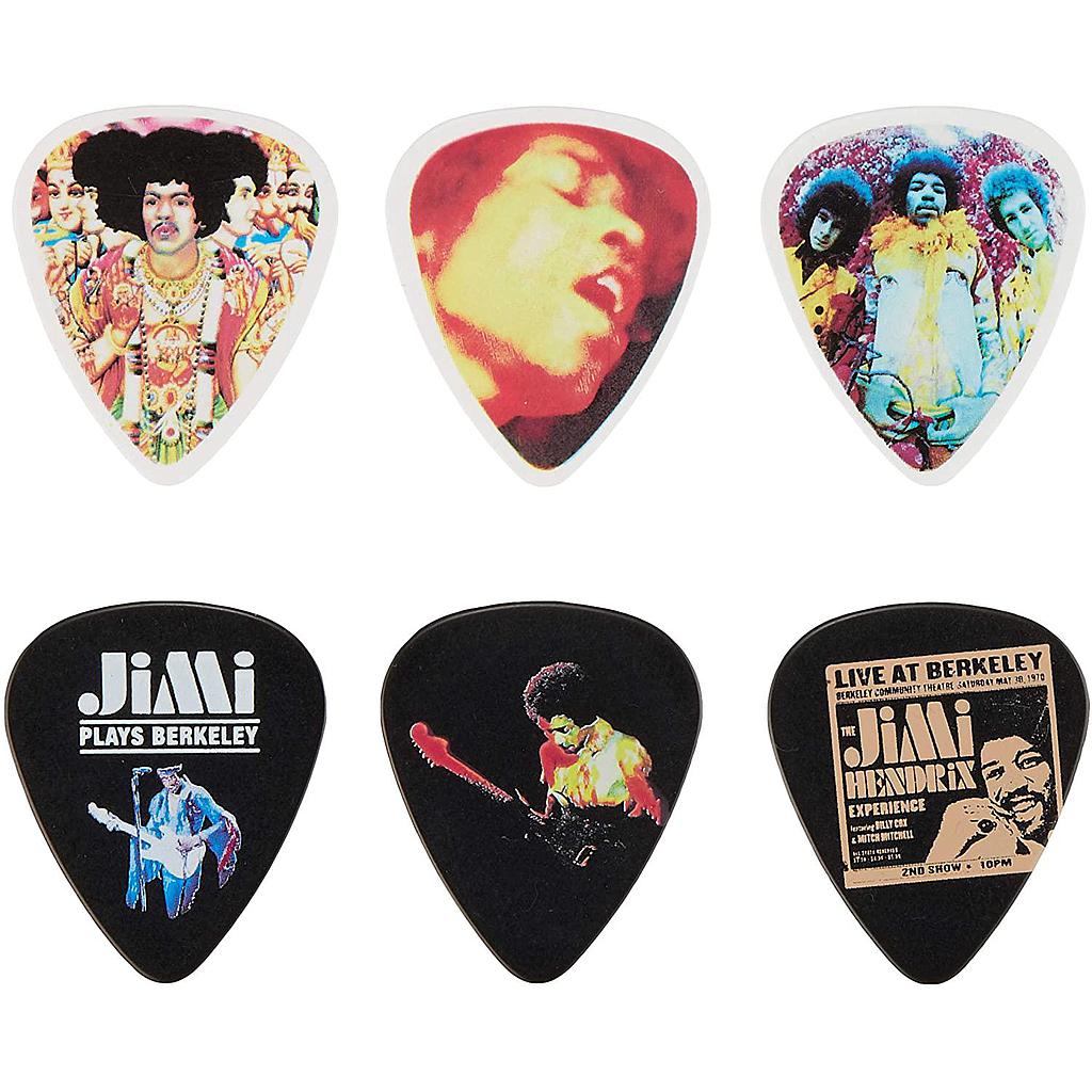 Dunlop - Plumillas Jimi Hendrix Experience con Estuche Mod.JH-PT01M