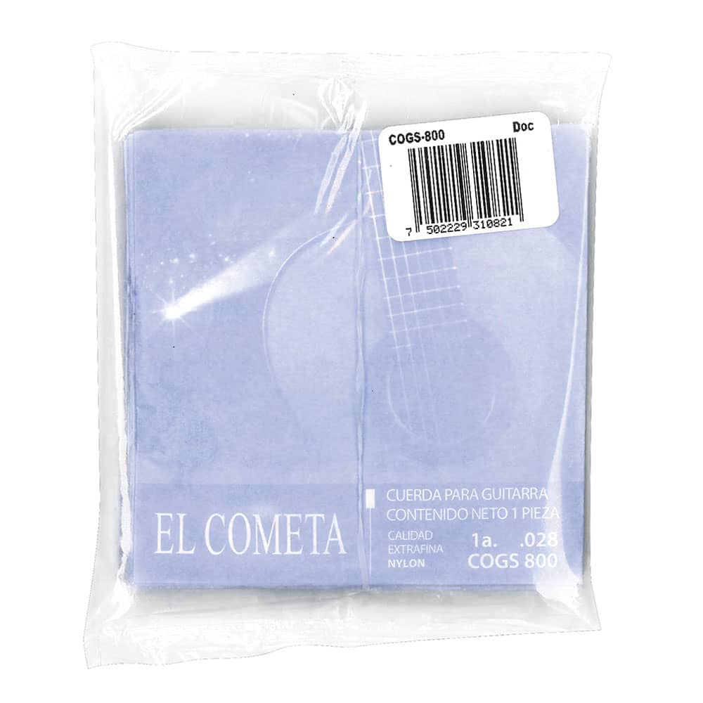 El Cometa - Cuerda 1A para Guitarra, 12 Piezas Nylon Mod.800(12)