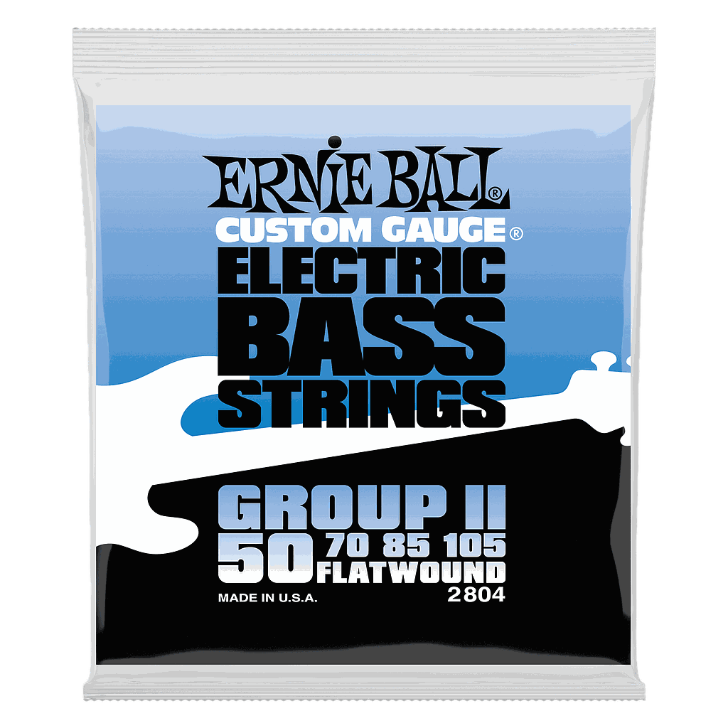 Ernie Ball - Encordado para Bajo Eléctrico Flatwound Group II, .050 - .105 Mod.2804