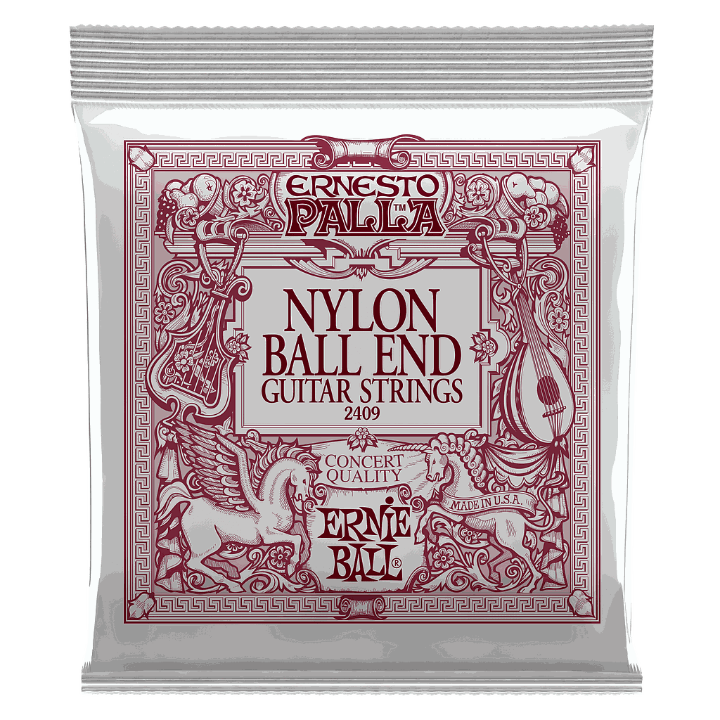 Ernie Ball - Encordado para Guitarra Clásica Ernesto Palla Black & Gold, Nylon Mod.2409