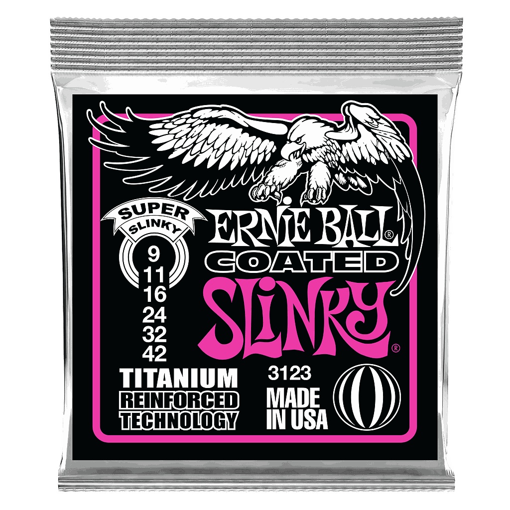 Ernie Ball - Encordado para Guitarra Electrica Super Slinky Coated Mod.3123