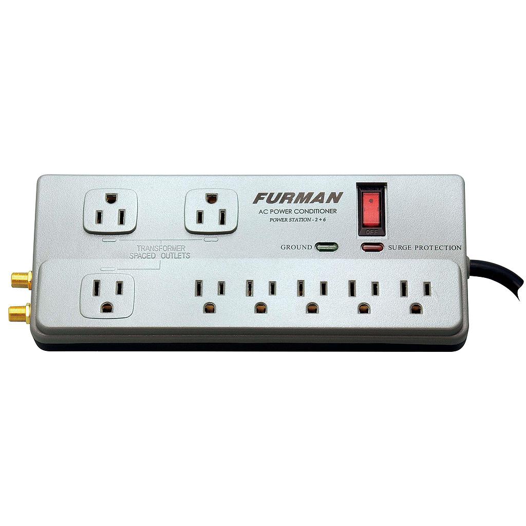 Furman - Barra Multicontacto con acondicionador de energÍa Mod.PST-2+6