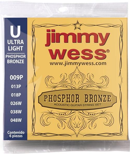 Jimmy Wess - Encordado para Guitarra Acustica BCE Fosfo 09 Mod.JWGA-809BF