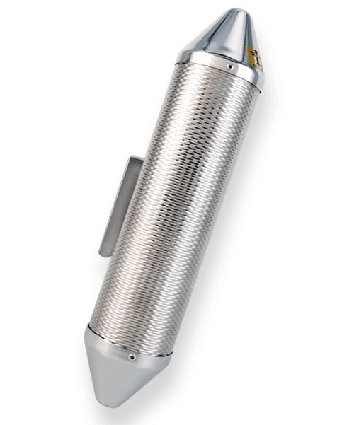 Latin Percussion - Guiro Torpedo, Tamaño Chico Material Metal con Raspador Mod.LP306B