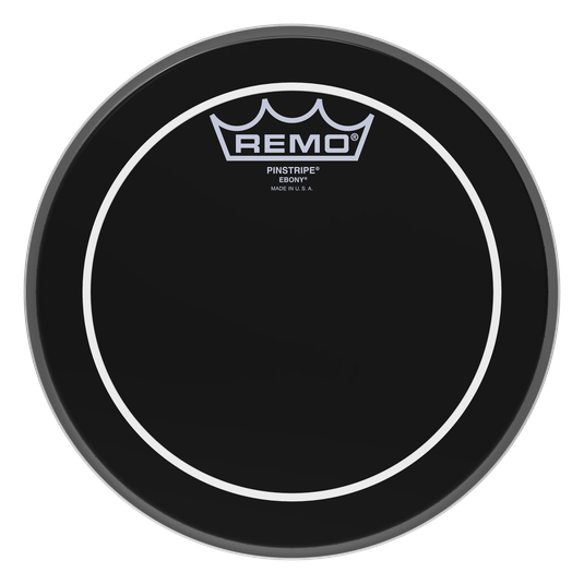 Remo - Parche Ebony Pinstripe Hidraulico Color: Negro Mod.ES-06__-PS