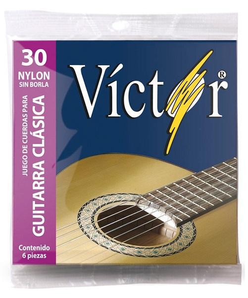 Victor - Encordado para Guitarra Clasica, Nylon Sin Borla Mod.VCGS-30