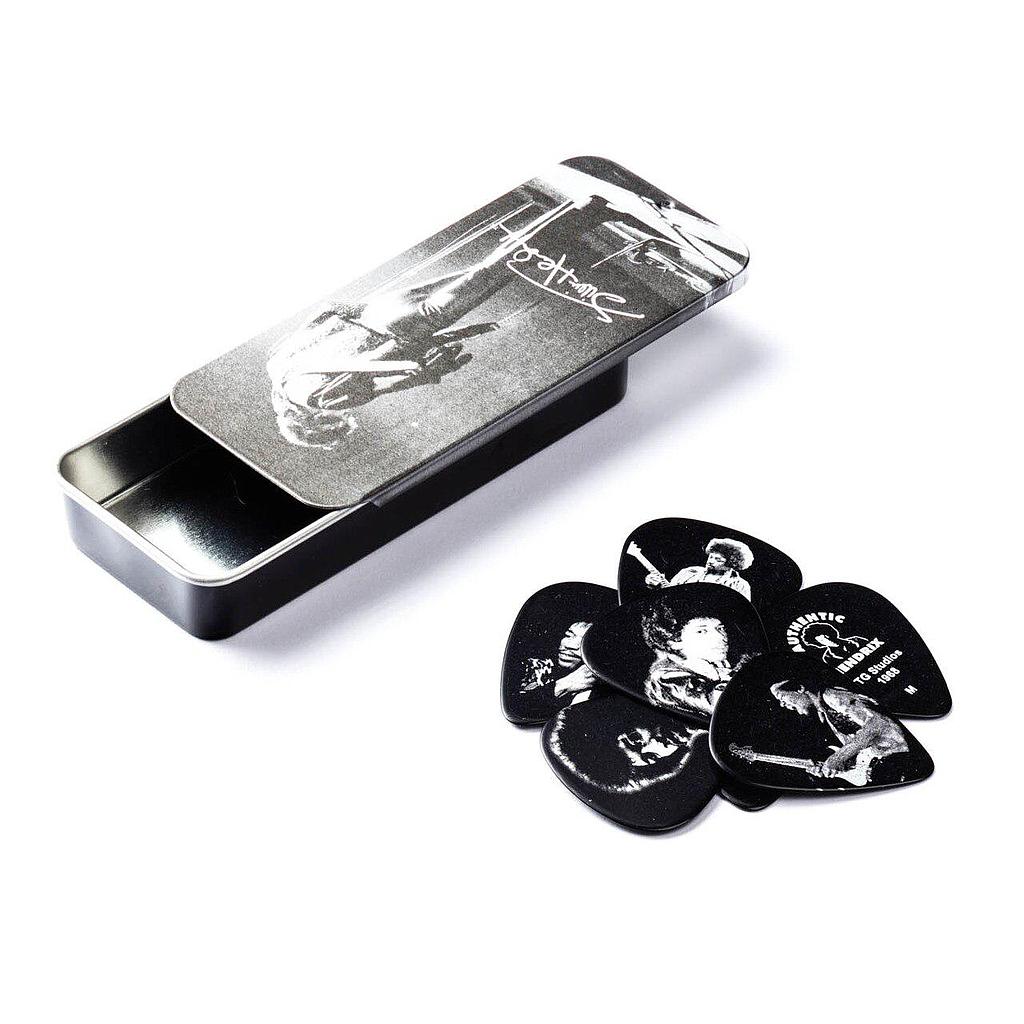 Dunlop - Plumillas Jimmy Hendrix Silver con Estuche Mod.JH-PT06M