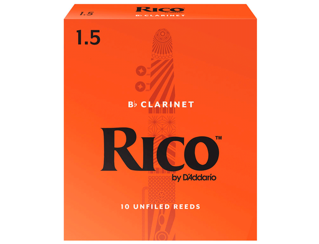D'Addario - 50 Cañas Rico para Clarinete Si Bemol, Medida: Varias Mod.RCA0___-B(50)