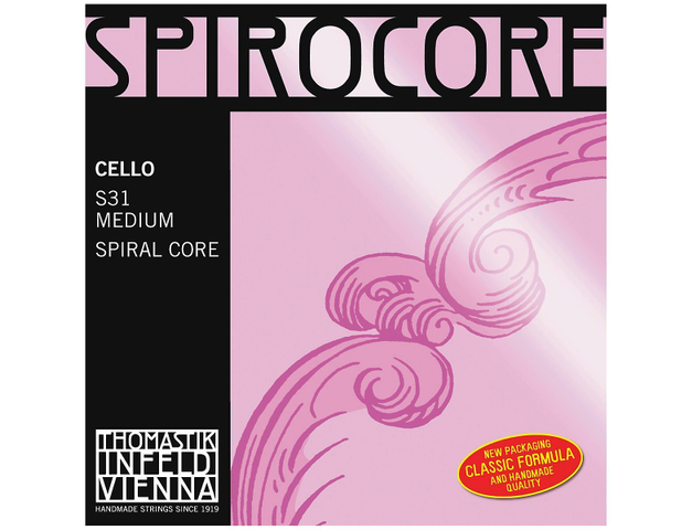 Thomastik - Encordado para Cello Spirocore, Alma de Acerdo Mod.S31