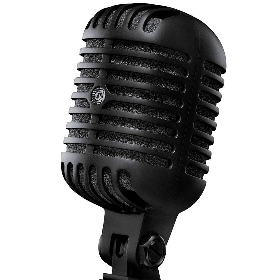Shure - Micrófono Clásico para Voz, Edición Especial Black Mod.Super 55-BLK