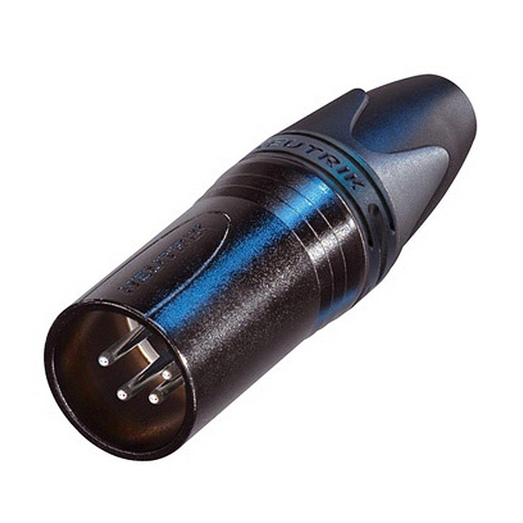 Neutrik - Conector XLR Macho de 4 Polos Serie XX Contactos en Plata Mod.NC4MXX-BAG