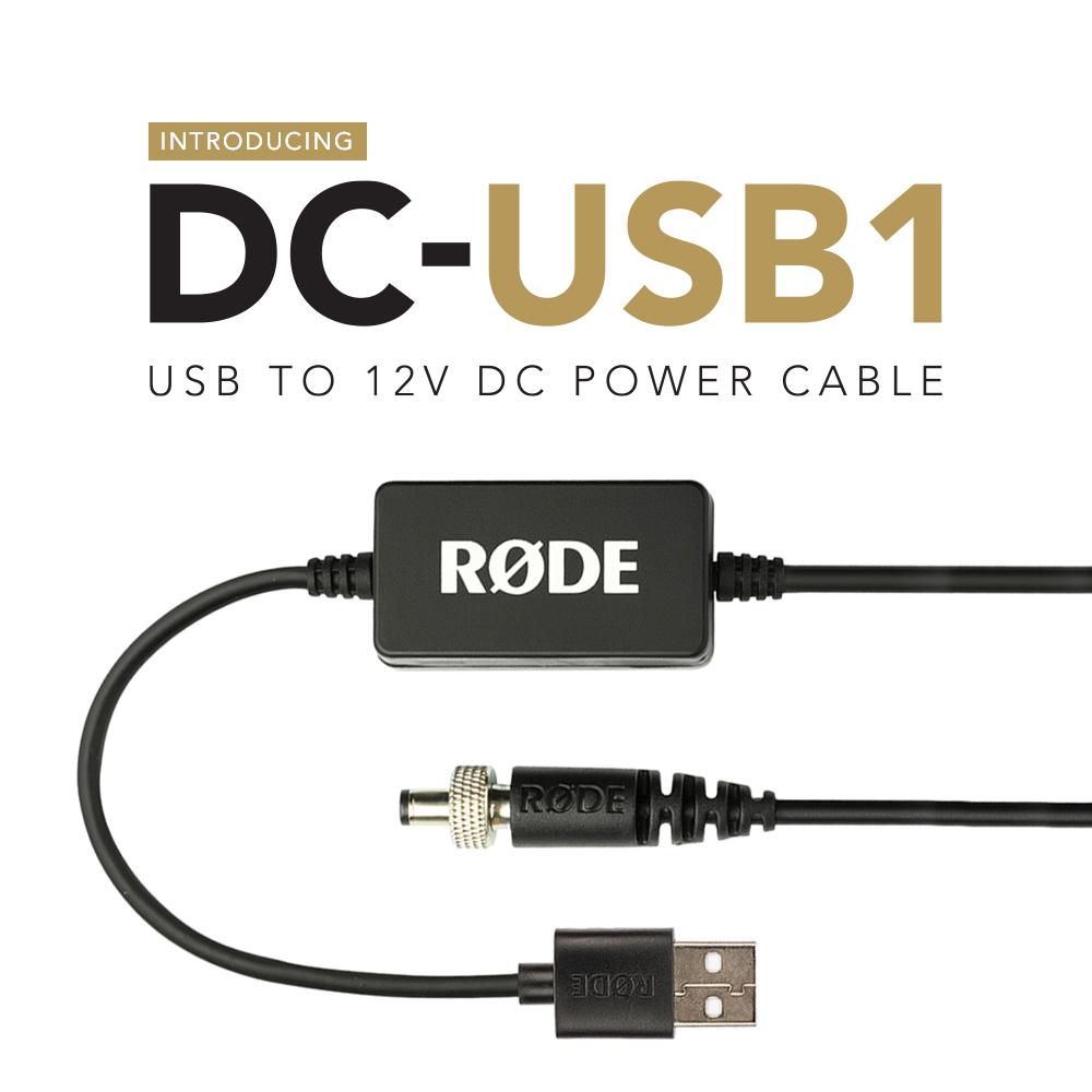 Rode - Cable USB a Alimentación de 12V para Caster Pro Mod.DC-USB1