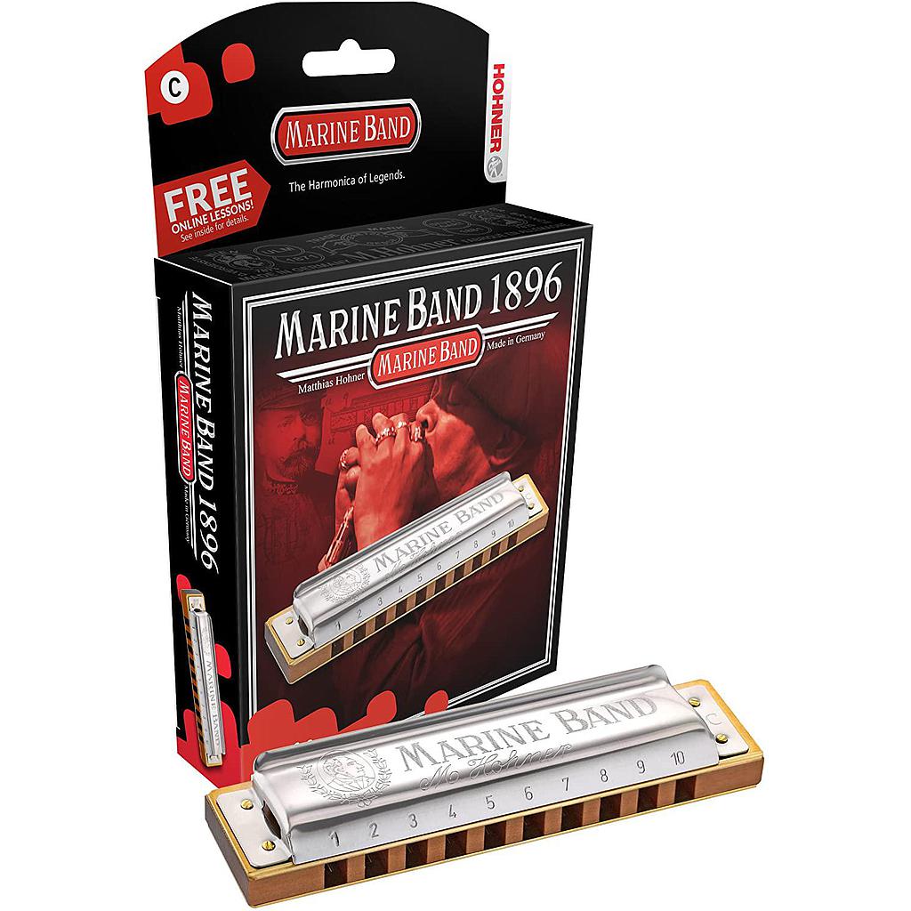 Hohner - Armónica Marine Band en La Mayor Mod.M1896106X