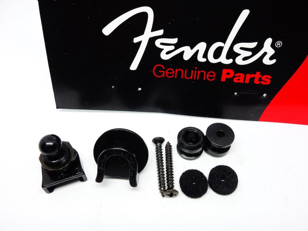 Fender - Broches de Seguridad Strap Lock, Color: Negro Mod.990690006