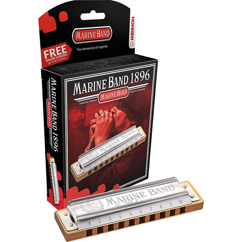 Hohner - Armonica Re-Menor Armonico "Marine Band" Mod.M1896236X