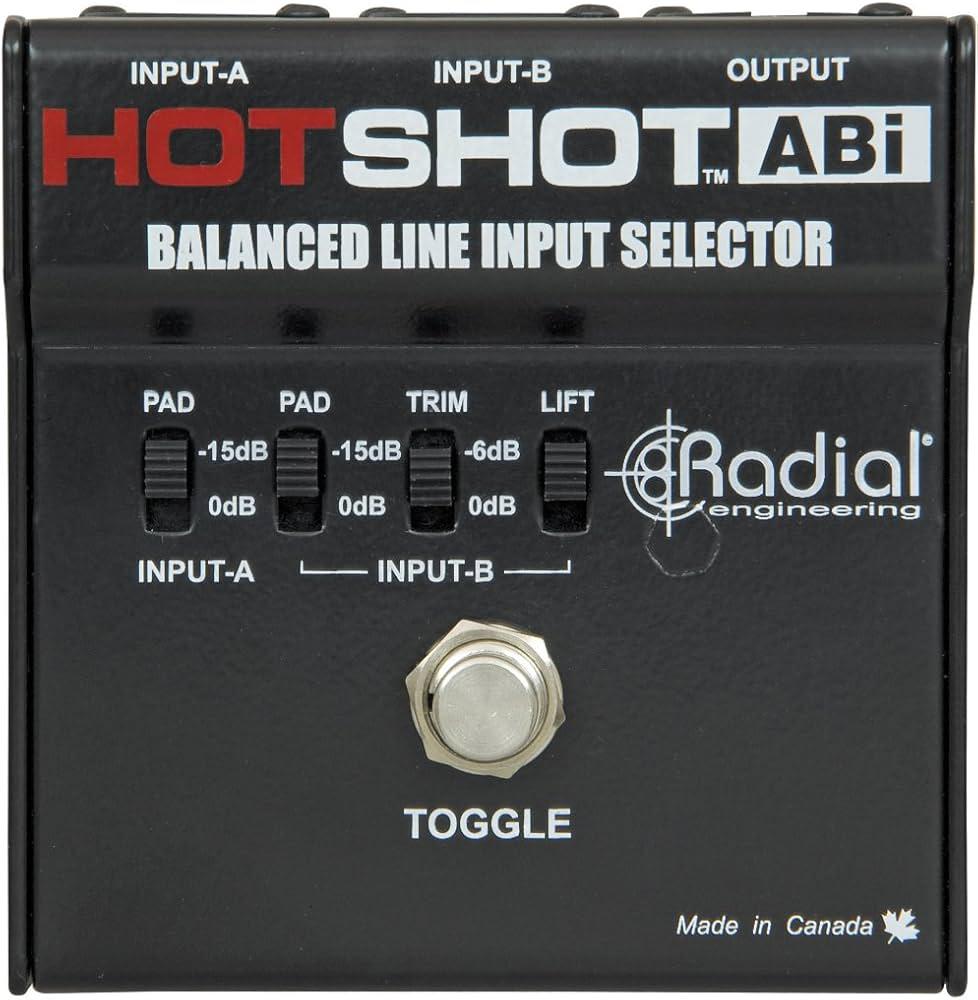 Radial - Pedal Selector Balanceado entre 2 Entradas Mod.HotShot ABi