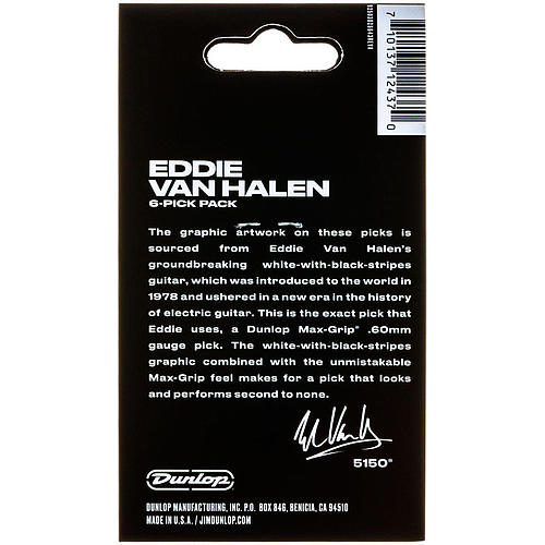 Dunlop - 6 Plumillas Van Halen, VHI Mod.EVHP03_19