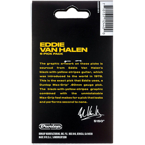 Dunlop - 6 Plumillas Van Halen, VHII Mod.EVHP04_20