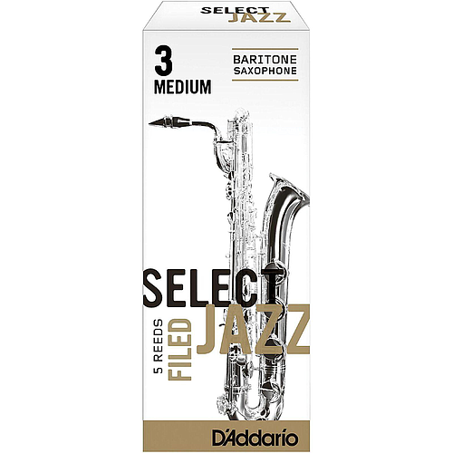 D'Addario - Cañas Select Jazz para Sax Tenor, 5 Piezas Medida: 3M Mod.RSF05TSX3M_27