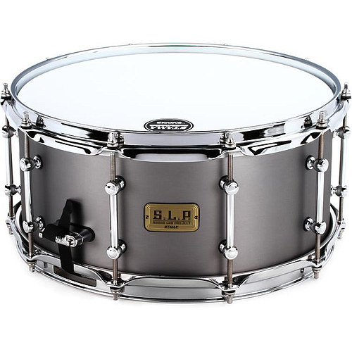 Tama - Tarola "S.L.P." 6.5" x 14" de Acero, Color: Gris Mod.LSS1465_6