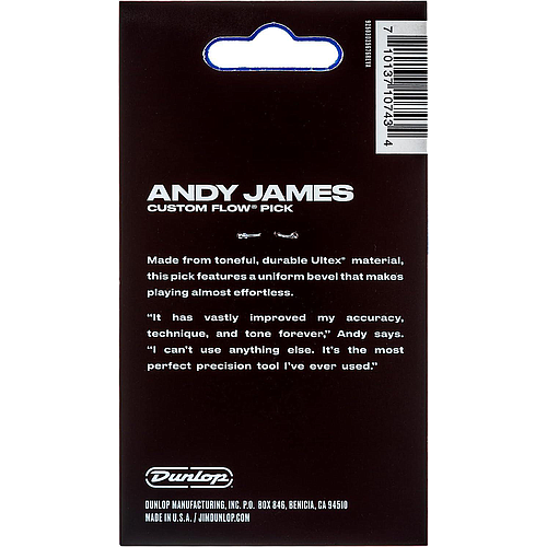 Dunlop - 3 Plumillas Andy James para Guitarra, Tamaño: 2.0 mm Mod.546PAJ200_10