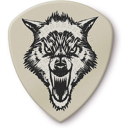 Dunlop - 6 Plumillas James Hetfield White Fang para Guitarra, Tamaño 1.14 mm Mod.PH122P114_21