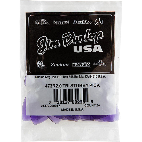 Dunlop - Plumillas Tri Stubby, 24 Piezas Calibre: Varios Mod.473R-2.0_37